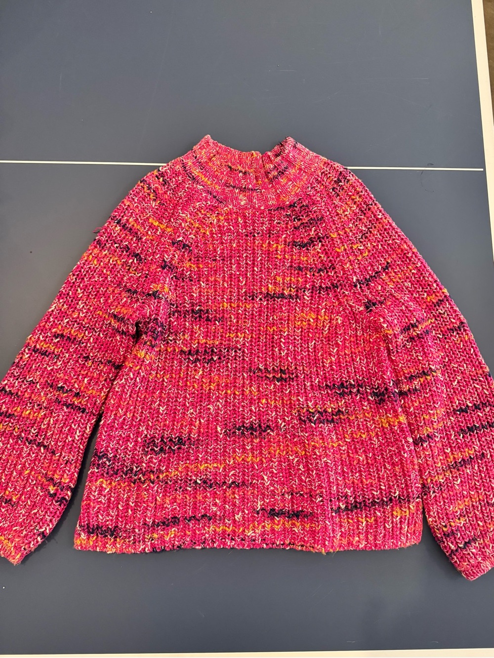 Vintage gap balloon sleeve knit Marled Knit Sweater.